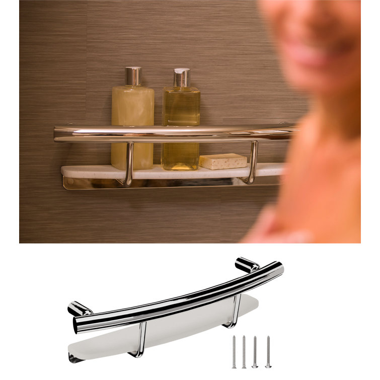 InvisiaCollection Invisia Shampoo Shelf 20", Designer Luxury Grab Bar 2